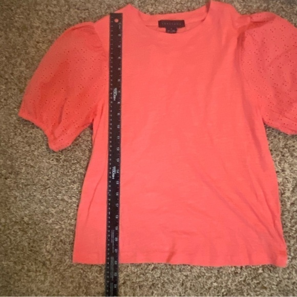 NWT Sanctuary Bridgerton Puff Sleeve Tee Coral in Sz S - Picture 11 of 13